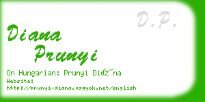 diana prunyi business card